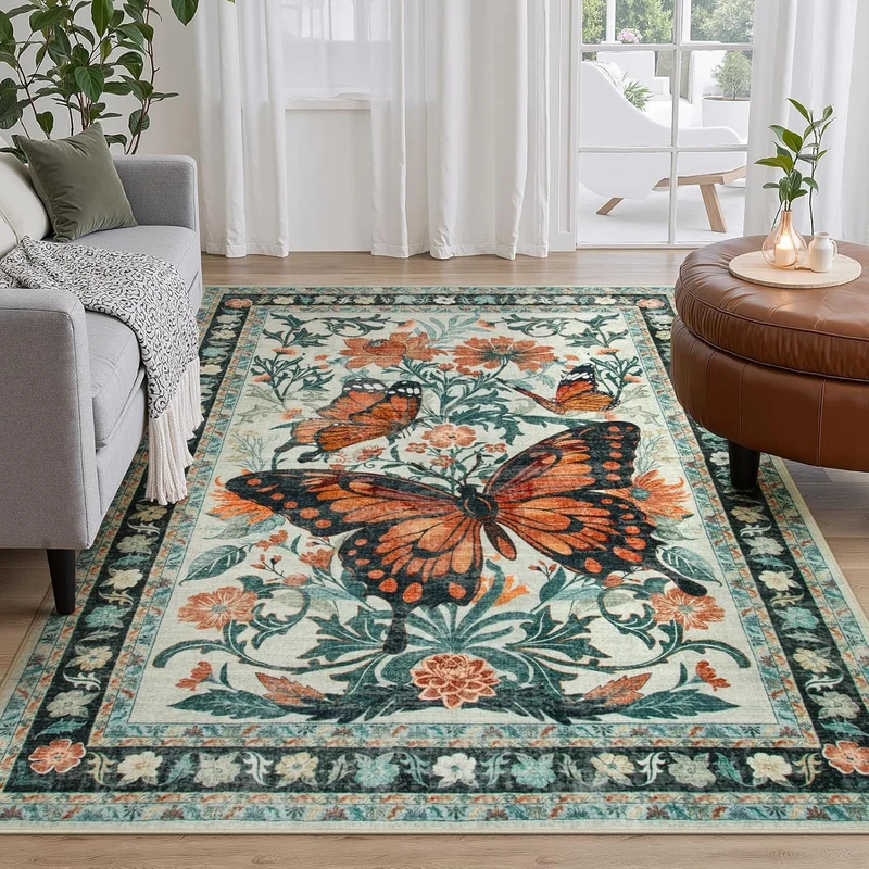 Dekorativer floraler Teppich