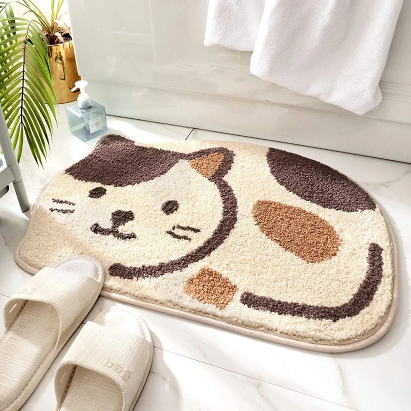 Niedlicher Katzen-Design-Badematte