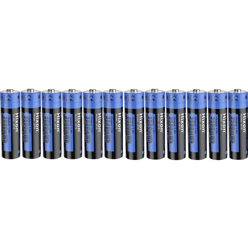 B-Ware Hixon J818 Mignon Akku Batterie Li-Ion 2350mAh 1.5V Wiederaufladbar 12 Stück Set