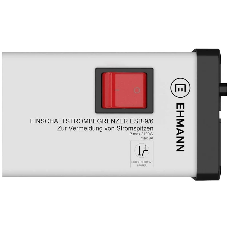 B-Ware Ehmann 0268x0062301 Steckdosen-Verteiler Silber Schwarz Schutzkontakt Steckdose