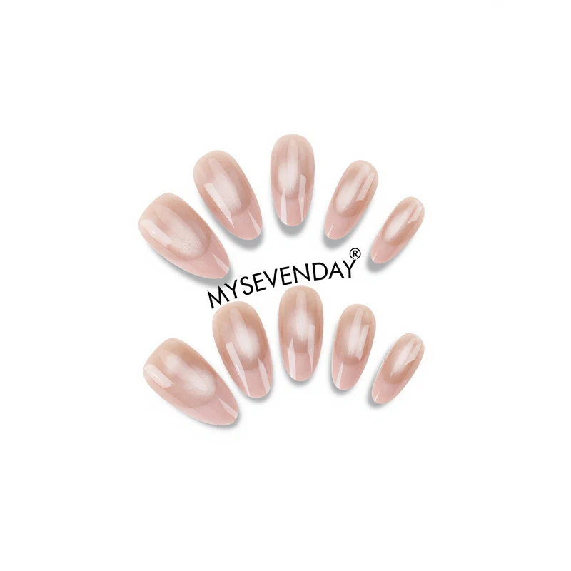 Elegante Press-On Nagelset mit French Tip Design Karnz