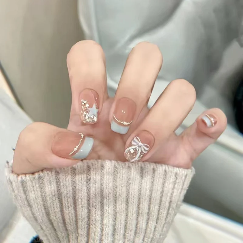 Elegante Nagelkunst Press-On Nägel Karnz