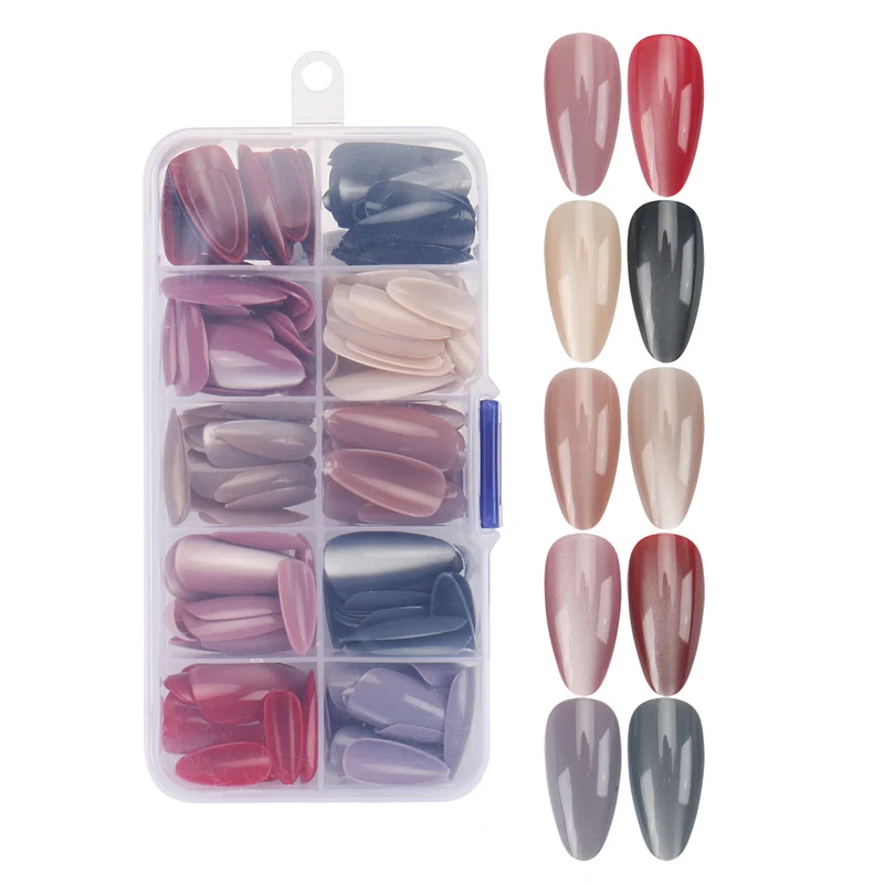 Vielseitiges Press-On Nagelset Karnz