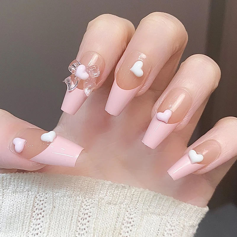 Stylische Press-On-Nageltips mit Leopardendesign Karnz
