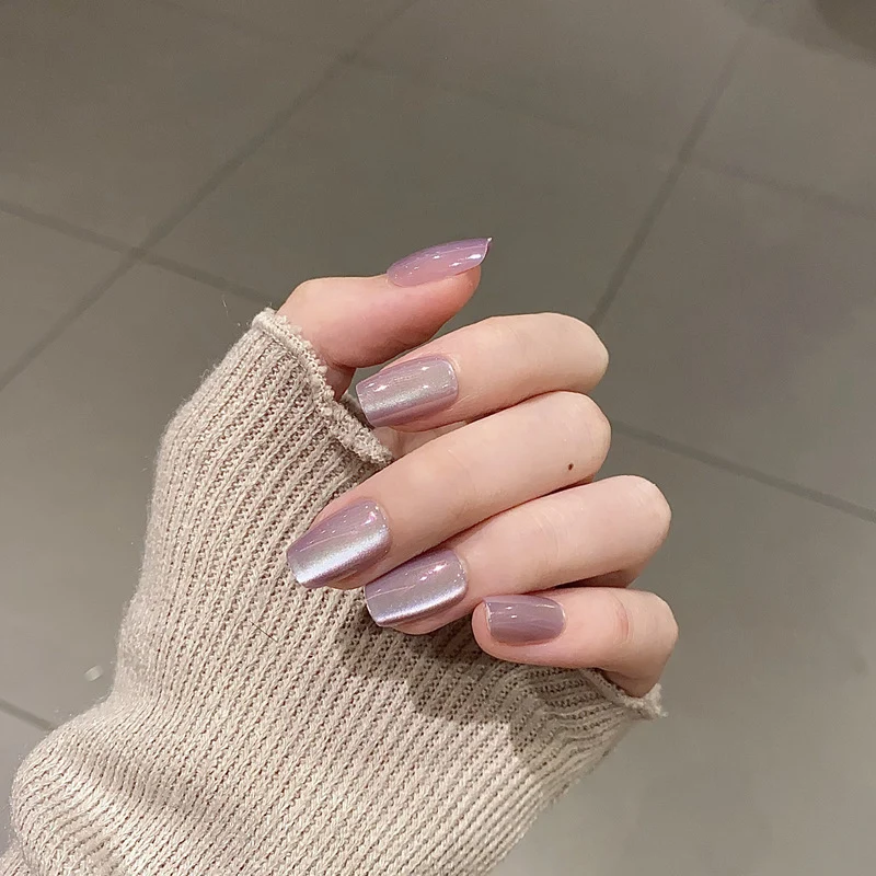 Stylische Press-On-Nageltips mit Leopardendesign Karnz