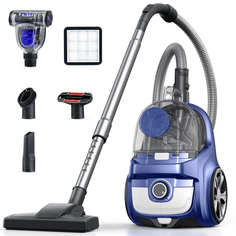 Aspiron AS-CA006 Canister Vacuum Cleaner, 40Kpa Bagless Vacuum Cleaners