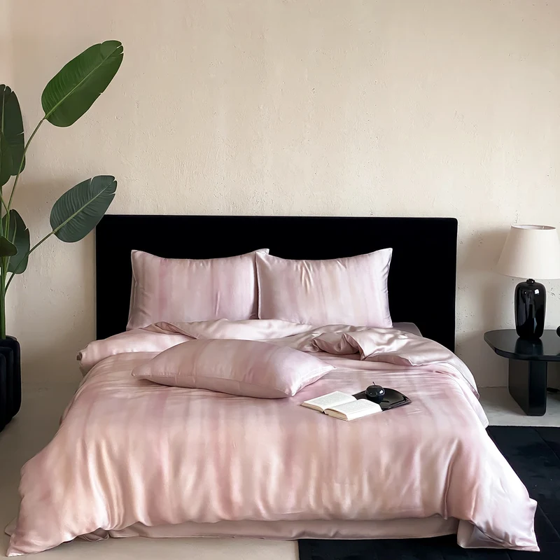 Elegantes Satin-Bettwäsche-Set mit seidig-glänzender Oberfläche und atmungsaktiver Füllung Karnz