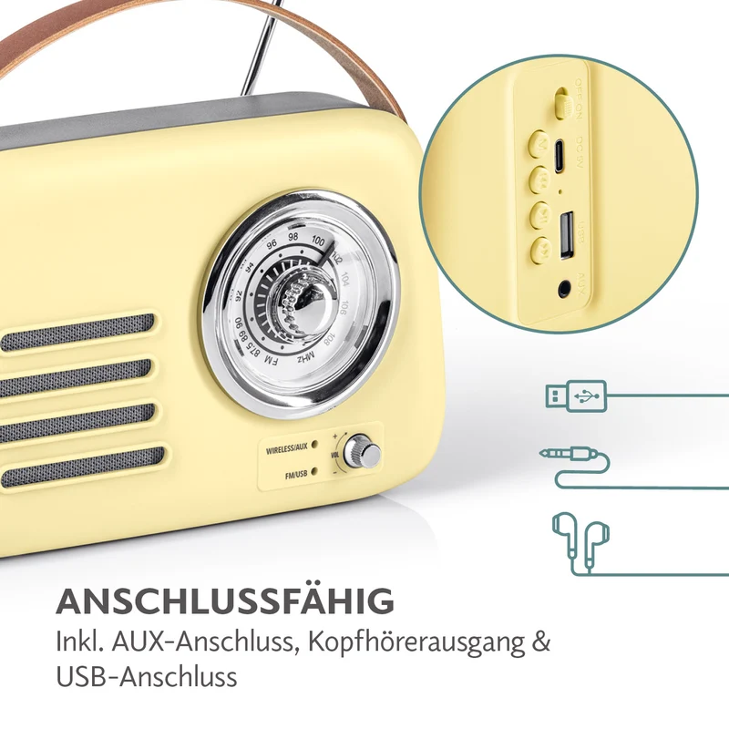 Radio Retro - Stil der 50er-Jahr - Vanille