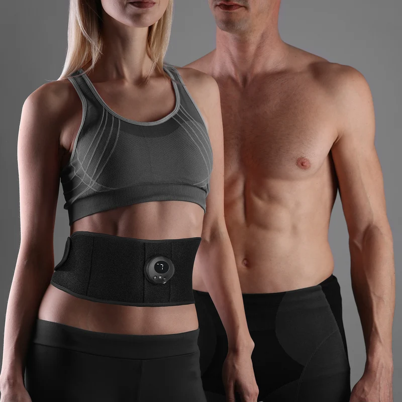 Bauchmuskelgürtel EMS - 6 Programmen - 9 Intensitätsstufen - unisize - schwarz