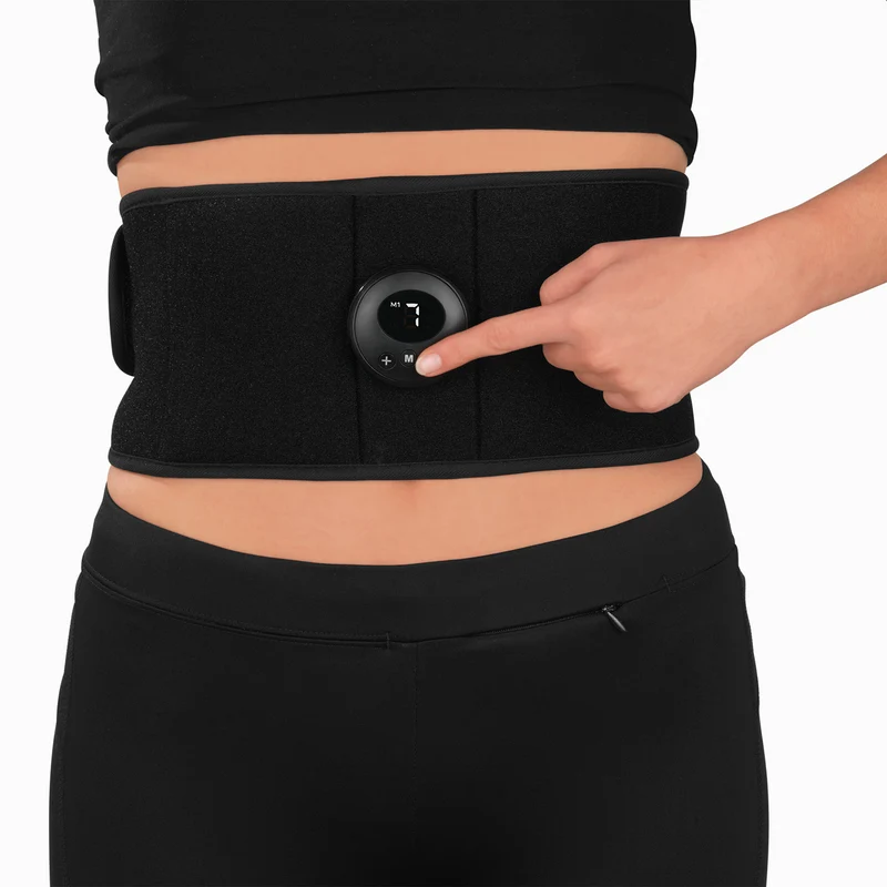 Bauchmuskelgürtel EMS - 6 Programmen - 9 Intensitätsstufen - unisize - schwarz