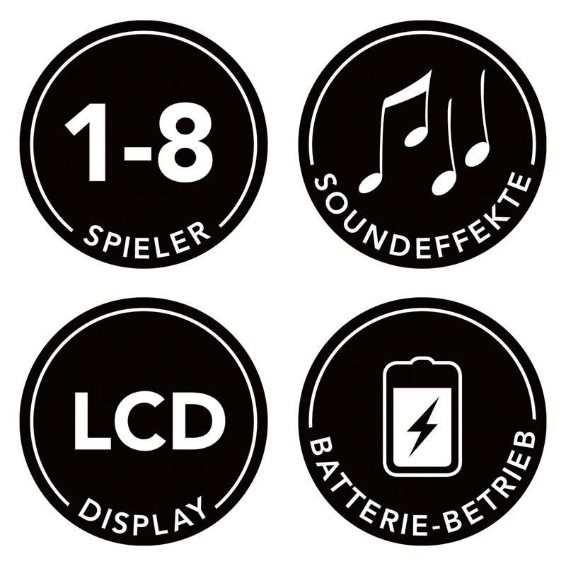 Dartscheibe mit 6 Pfeilen und 6 Ersatzspitzen + Batterien
