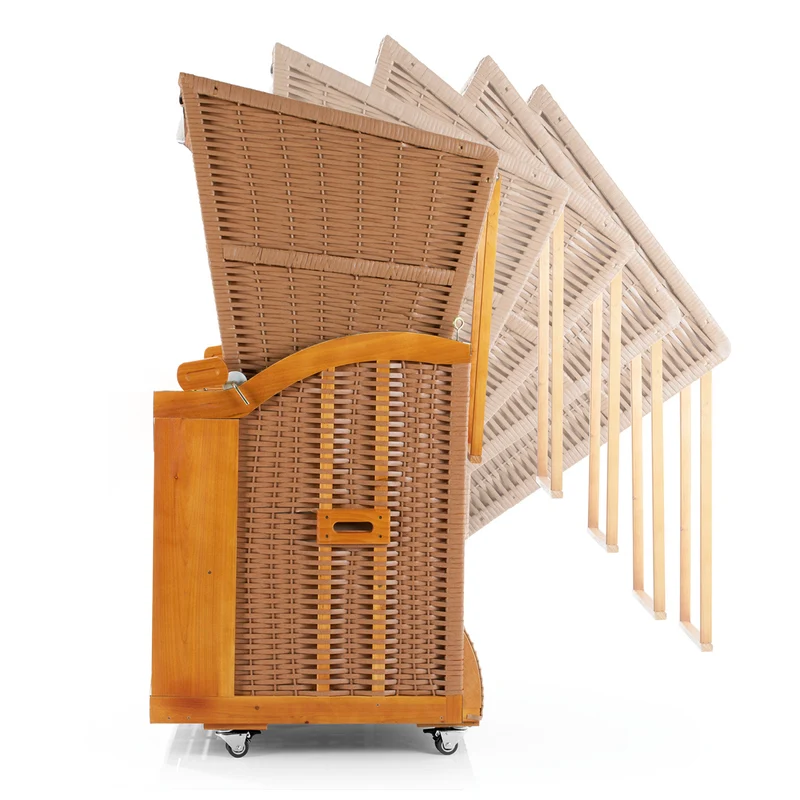 2-Sitzer-Strandkorb (Ostsee) mit Rollen