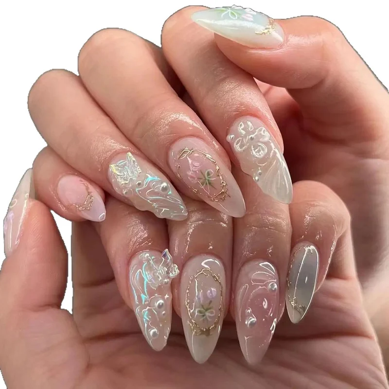 Premium Langanhaltende Stiletto Nagelverlängerungen Karnz