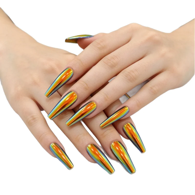 Premium langanhaltende Regenbogen-Nagelkunstverlängerungen Karnz