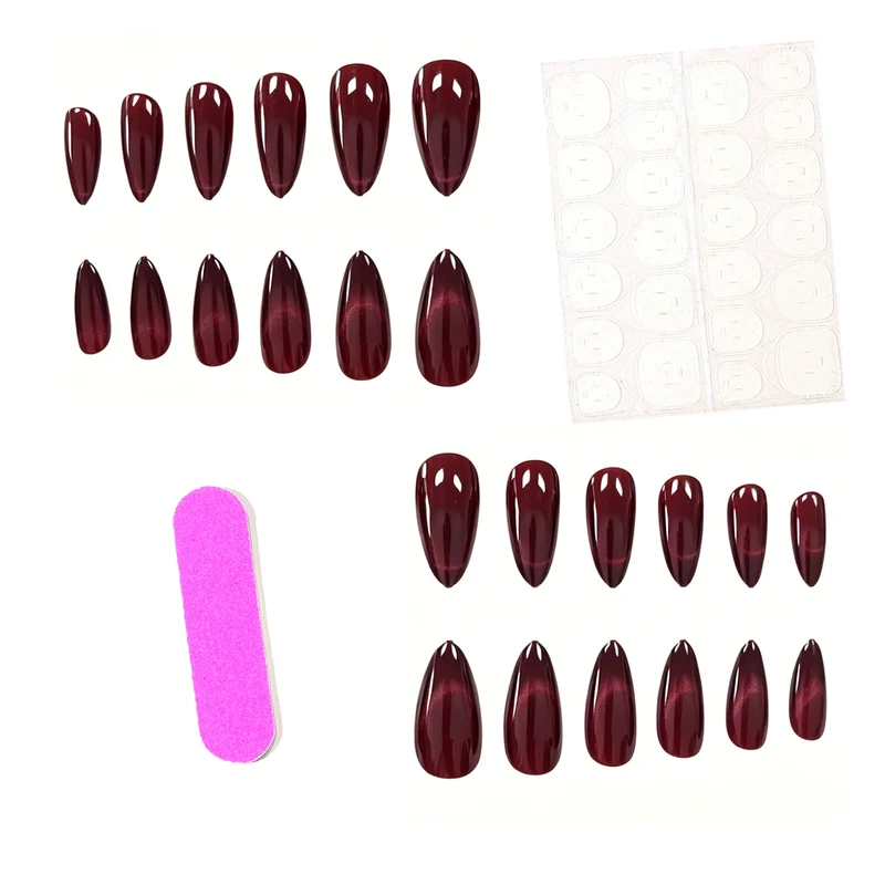 Premium Glänzende Stiletto-Nagelverzierungen Karnz