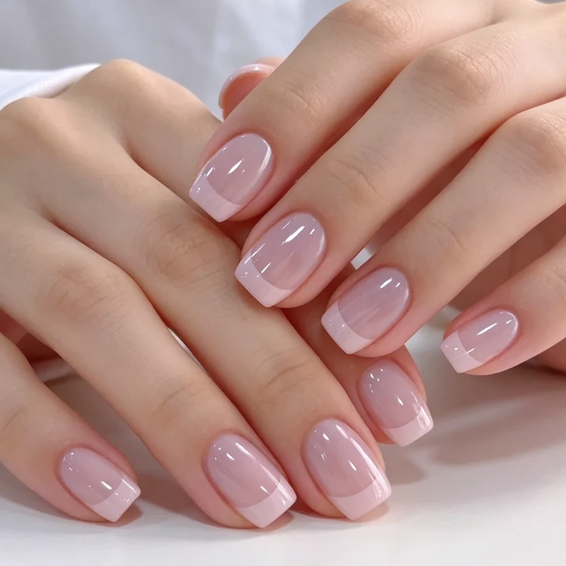 Premium Französische Spitzen-Nagelerweiterungen Karnz