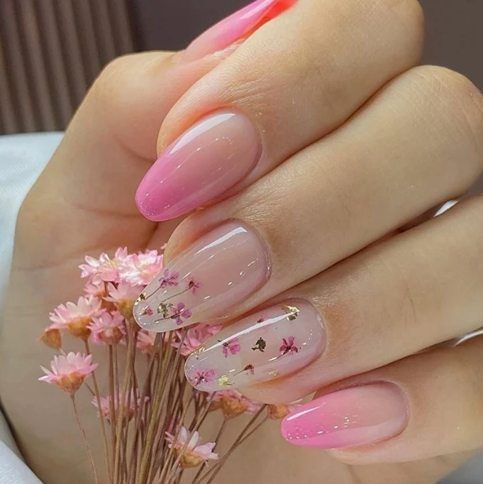 Premium Floral Acryl Nagelverstärkungen Karnz
