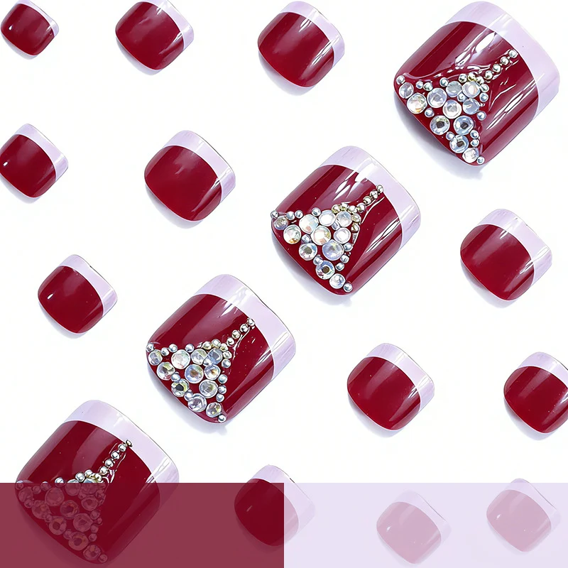 Premium Dekorative Pediküre Nagelkunst Karnz