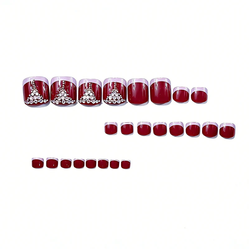 Premium Dekorative Pediküre Nagelkunst Karnz