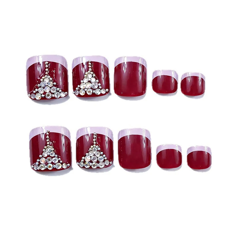 Premium Dekorative Pediküre Nagelkunst Karnz