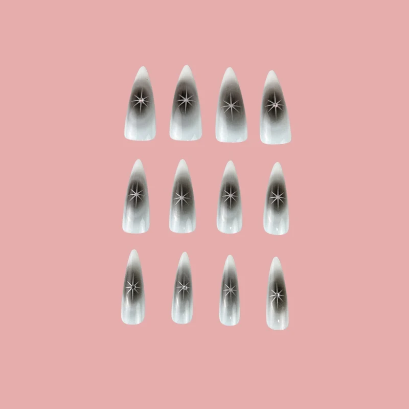 Spitz zulaufende Stiletto-Nagelverlängerungen Karnz