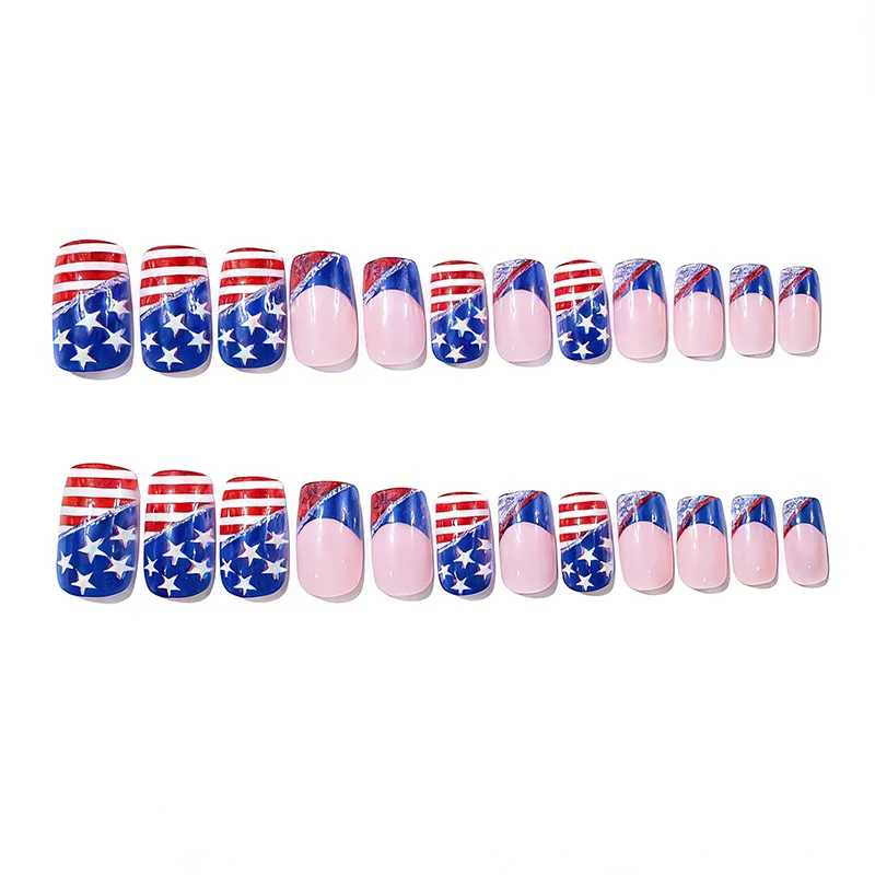 Patriotische Nagelkunst Designs Karnz