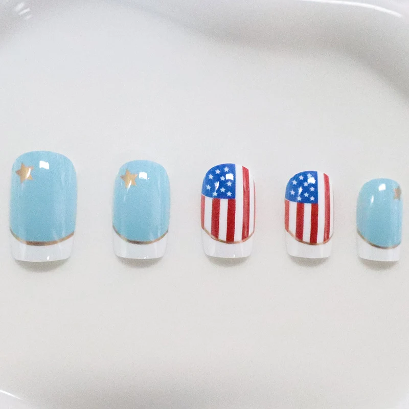 Patriotische Nagelkunst Karnz