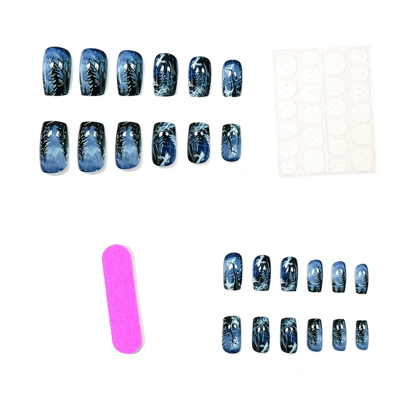 Winter Wonderland Acryl Nagelkunst Karnz