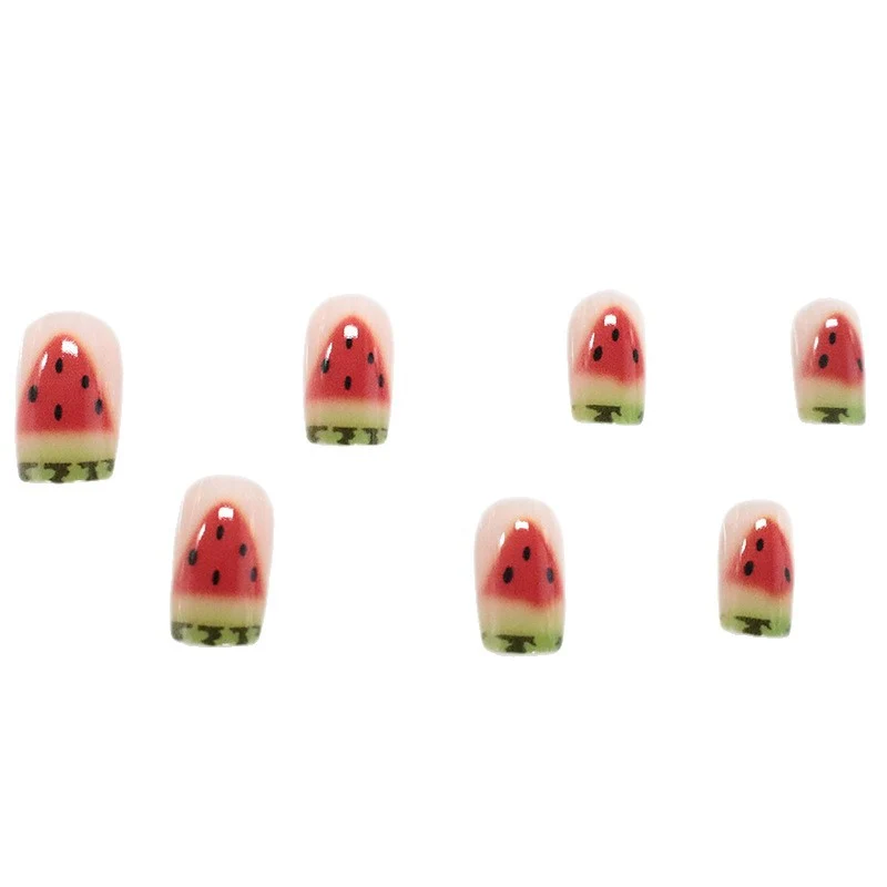 Wassermelonen-inspirierten Nagelkunst Karnz