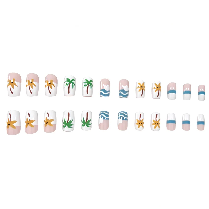 Tropisches Urlaubsthemen-Nageldesign Karnz