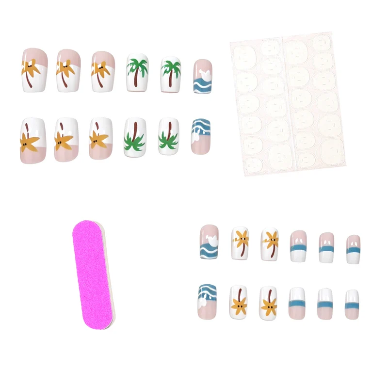 Tropisches Urlaubsthemen-Nageldesign Karnz