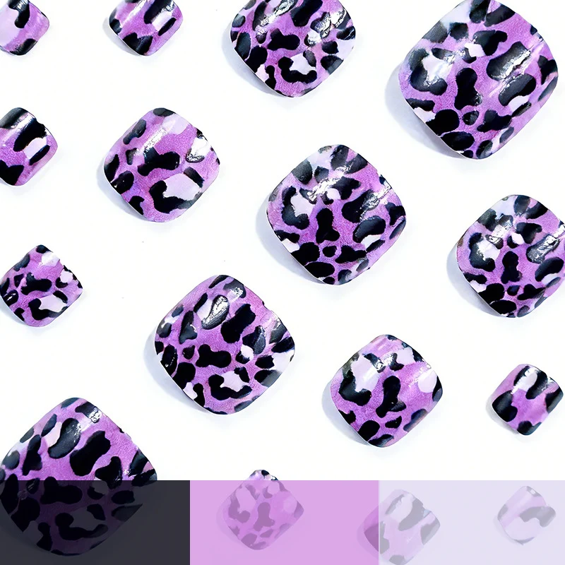 Trendige Leopard-Print-Nagelkunst-Aufkleber Karnz
