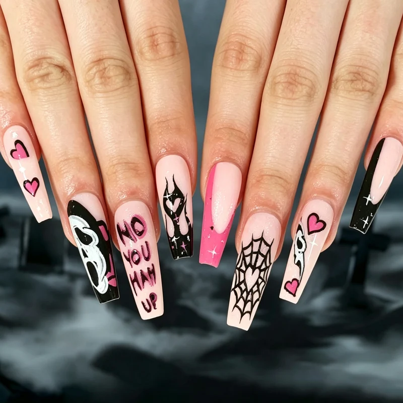 Themenbezogene Nagelkunstdesign Karnz