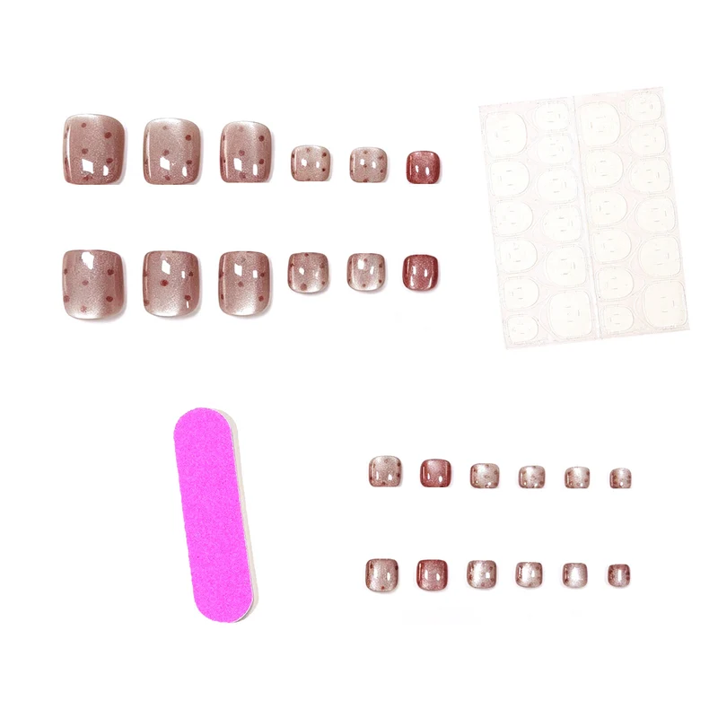 Stylische Punktemuster-Nagelkunst-Erweiterungen Karnz