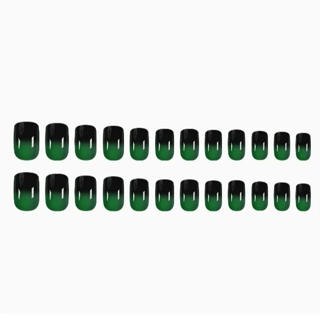 Stylische Ombre Druck-On Nagel Verbesserungen Karnz