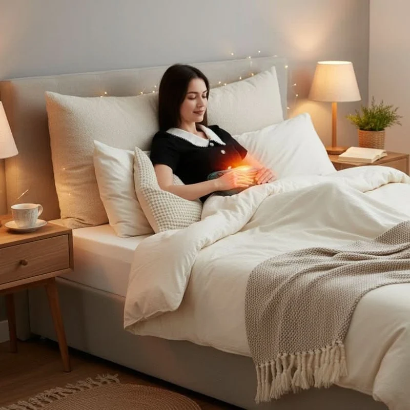 Electric Heating Pad with USB Power and Three Temperature Settings for Back Pain Relief