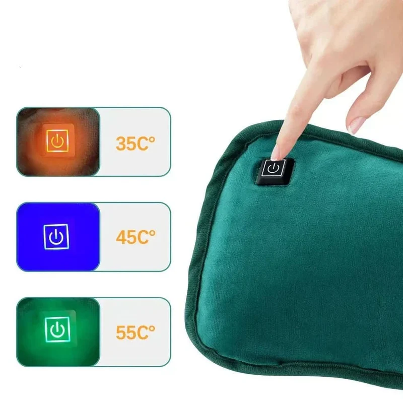 Electric Heating Pad with USB Power and Three Temperature Settings for Back Pain Relief