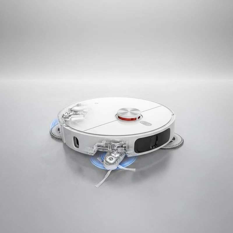 Robot Vacuum and Mop Cleaner with Laser Navigation and Dual Spinning Pads