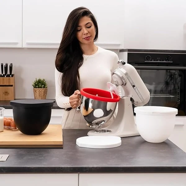 5 Quart Mixing Bowl Liner with Lid for Stand Mixer
