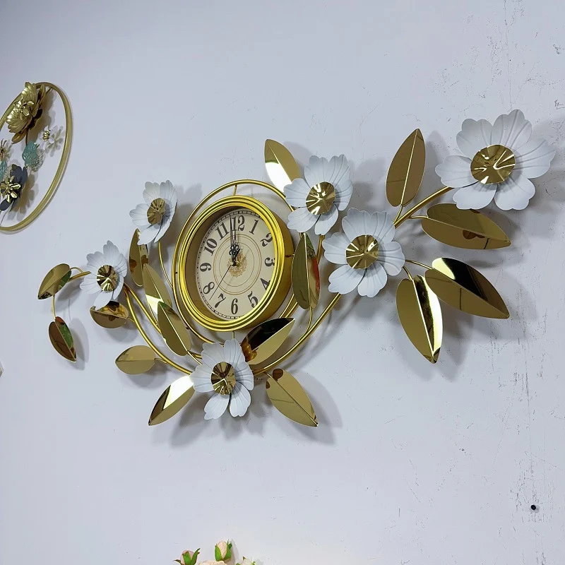 Floral Wanduhr Kunst Decor Karnz