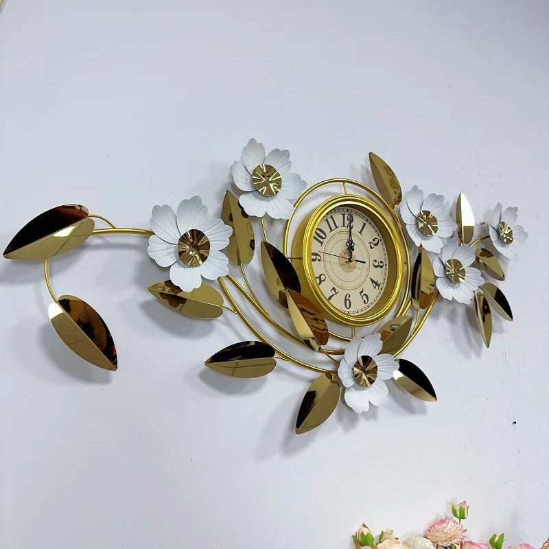 Floral Wanduhr Kunst Decor Karnz