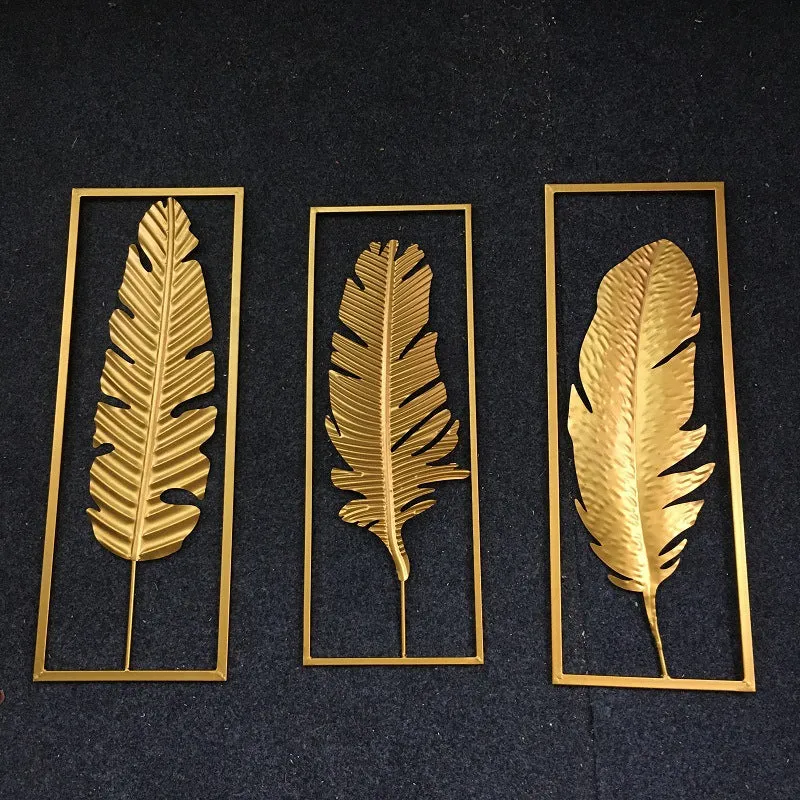 Elegante dekorative Feder Wandkunst Karnz