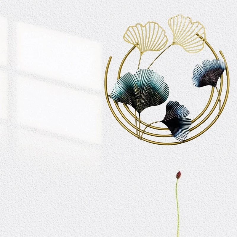 Elegante Botanische Metall Wandkunst Karnz