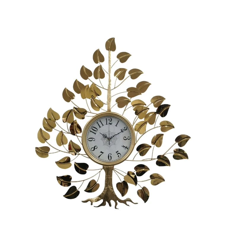 Dekorative Wanduhr mit floralem Design Karnz