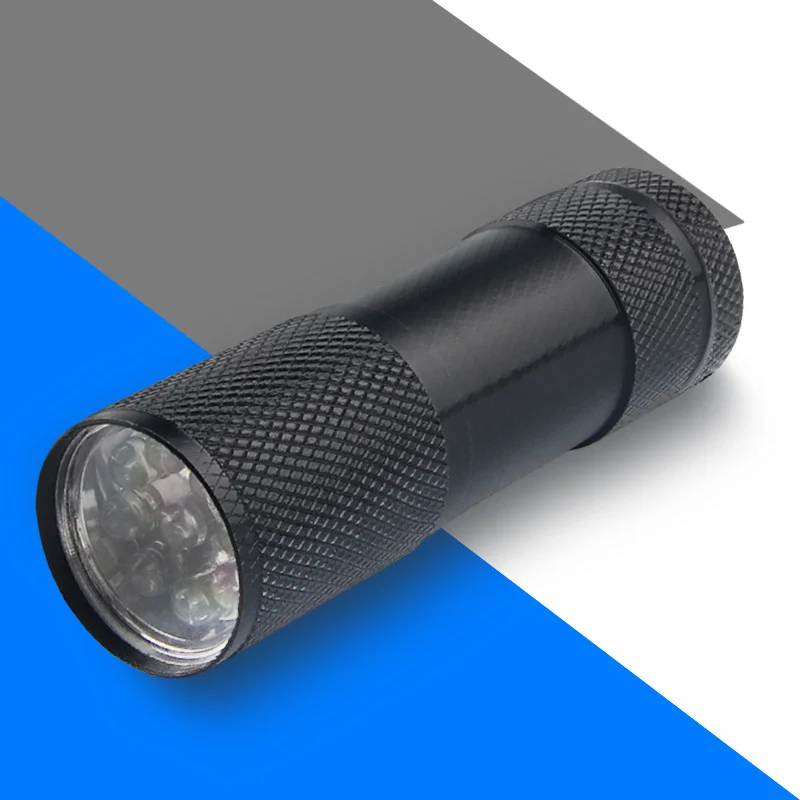 UV-Taschenlampe mit Aluminium-Gehäuse