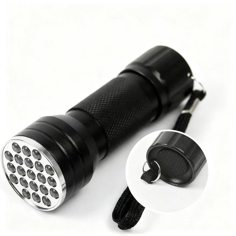 UV-Taschenlampe mit Aluminium-Gehäuse
