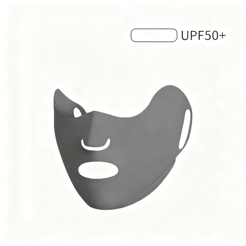 UV-Schutz-Gesichtsmaske mit Ohrschlaufen und Nackenschutz