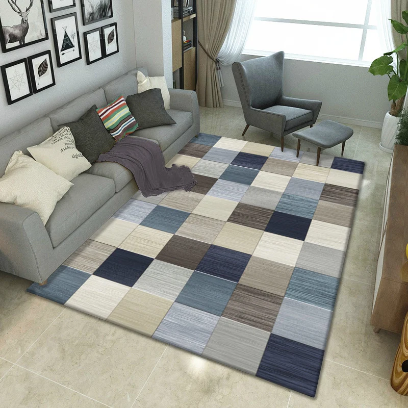 Geometrisch gemusterter Teppich