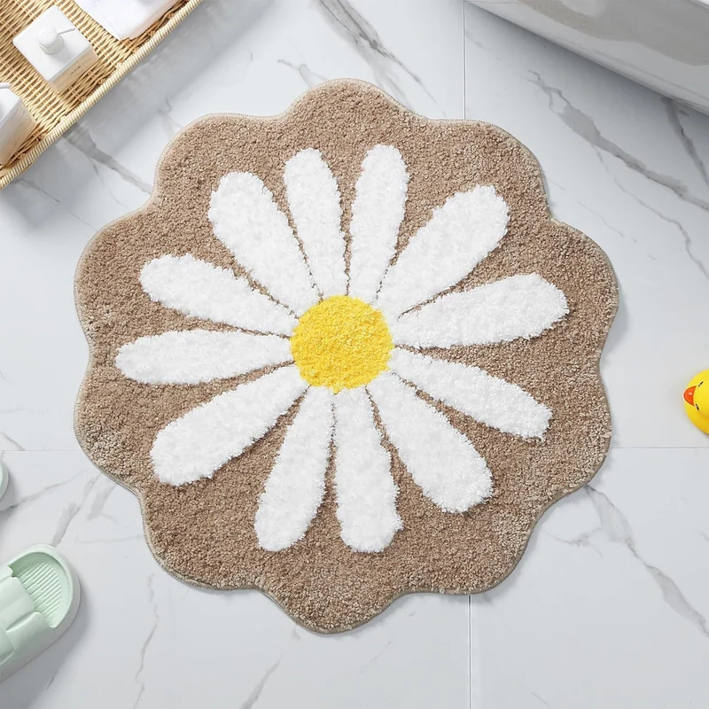 Florale Form Badmatte