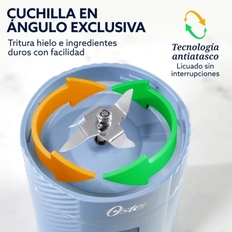 Oster Licuadora Personal Portátil Gomax 590ml, Blstgfp-mh20